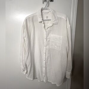 Aerie Oversized Crinkle Shirt